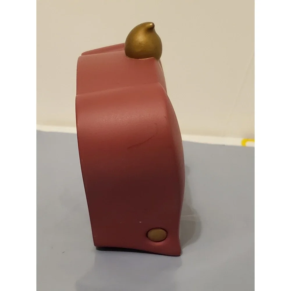 Timestone Longford Design Clock Memphis Rare Desk Red Gold *Not Working*